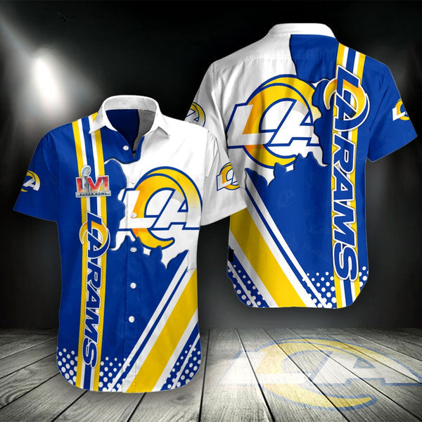 Los Angeles Rams 2 (14) Personalized Hawaiian Button down shirt