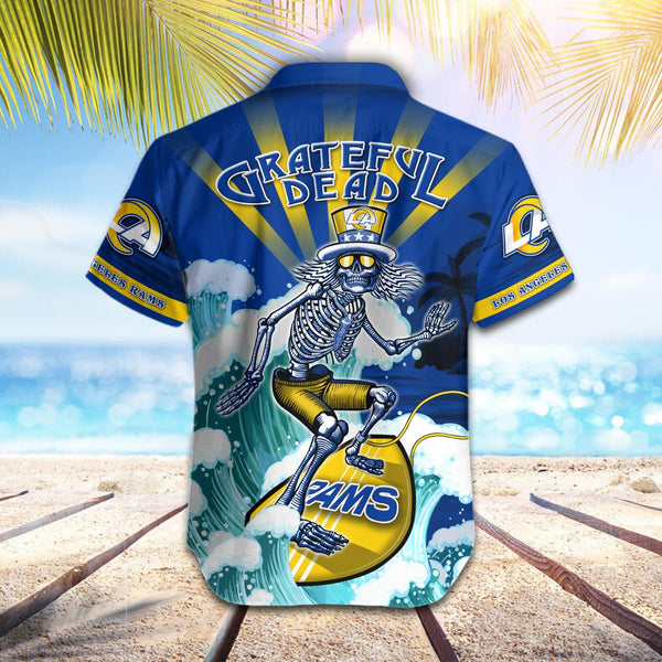 Los Angeles Rams 2 (13) Personalized Hawaiian Button down shirt