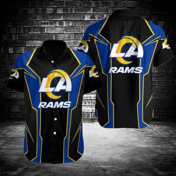 Los Angeles Rams 2 (15) Personalized Hawaiian Button down shirt