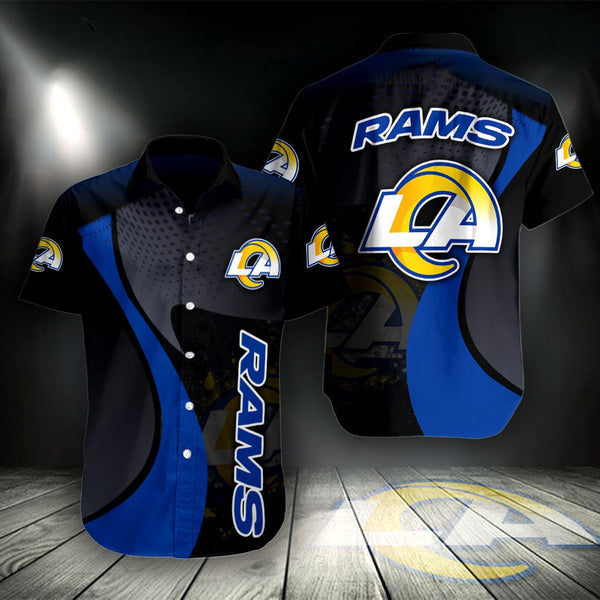 Los Angeles Rams 2 (24) Personalized Hawaiian Button down shirt