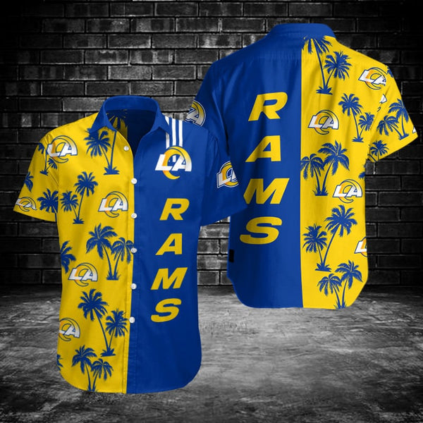 Los Angeles Rams 2 (19) Personalized Hawaiian Button down shirt