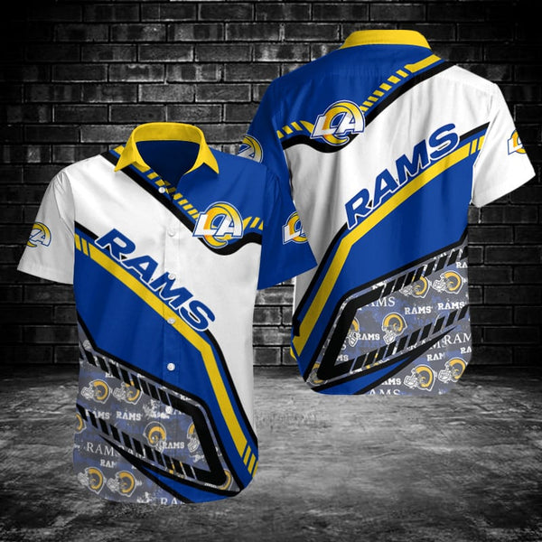 Los Angeles Rams 2 (36) Personalized Hawaiian Button down shirt