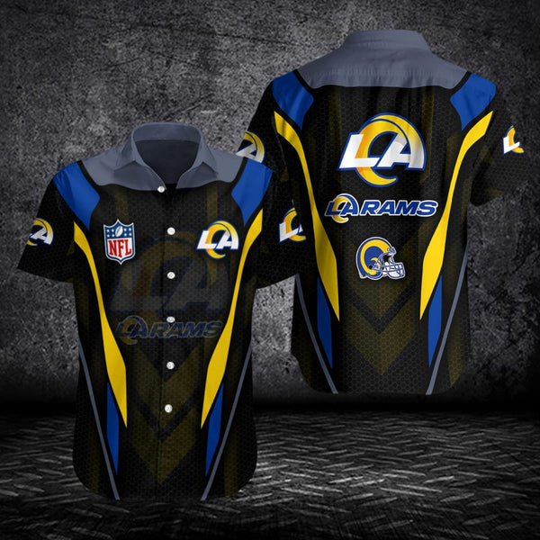 Los Angeles Rams 2 (35) Personalized Hawaiian Button down shirt