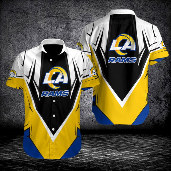 Los Angeles Rams 2 (33) Personalized Hawaiian Button down shirt