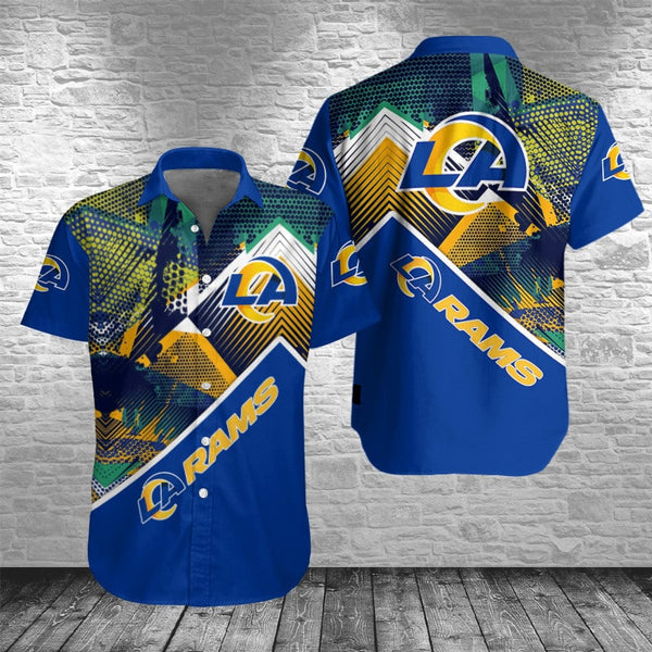 Los Angeles Rams 2 (27) Personalized Hawaiian Button down shirt