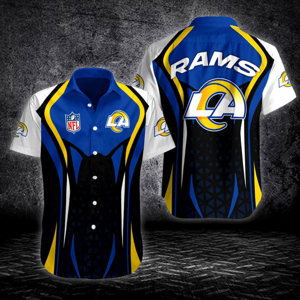 Los Angeles Rams 2 (29) Personalized Hawaiian Button down shirt