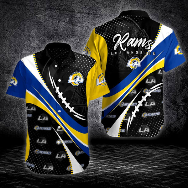 Los Angeles Rams 2 (28) Personalized Hawaiian Button down shirt