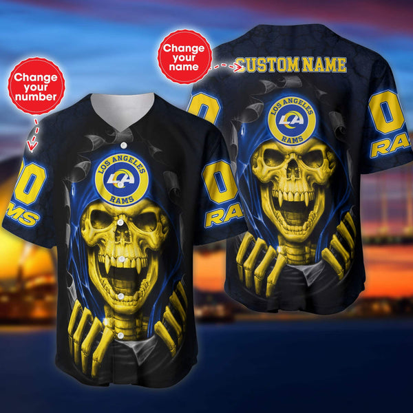 Los Angeles Rams Personalized Baseball Jersey 020
