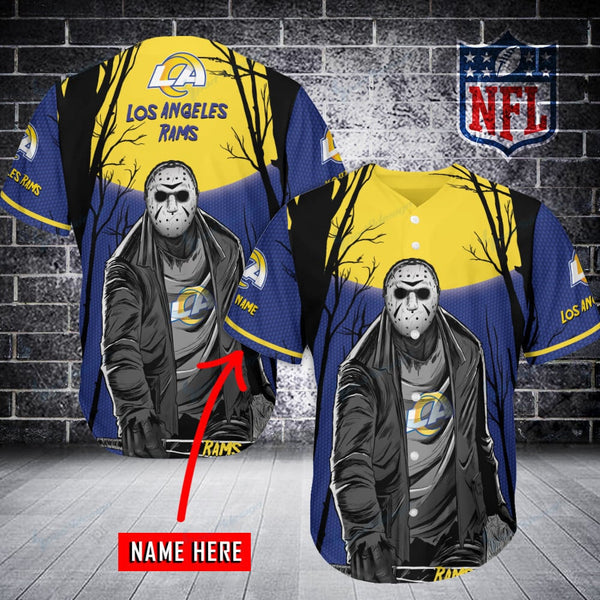 Los Angeles Rams Personalized Baseball Jersey 032