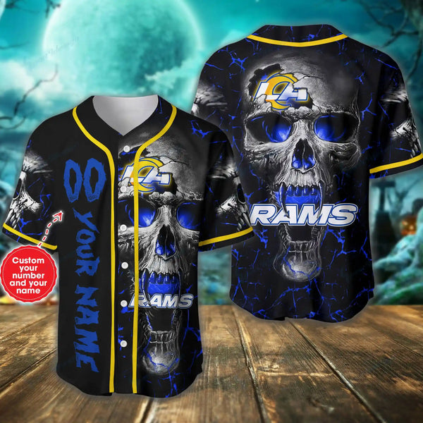 Los Angeles Rams Personalized Baseball Jersey 028