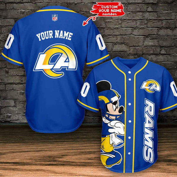 Los Angeles Rams Personalized Baseball Jersey 029