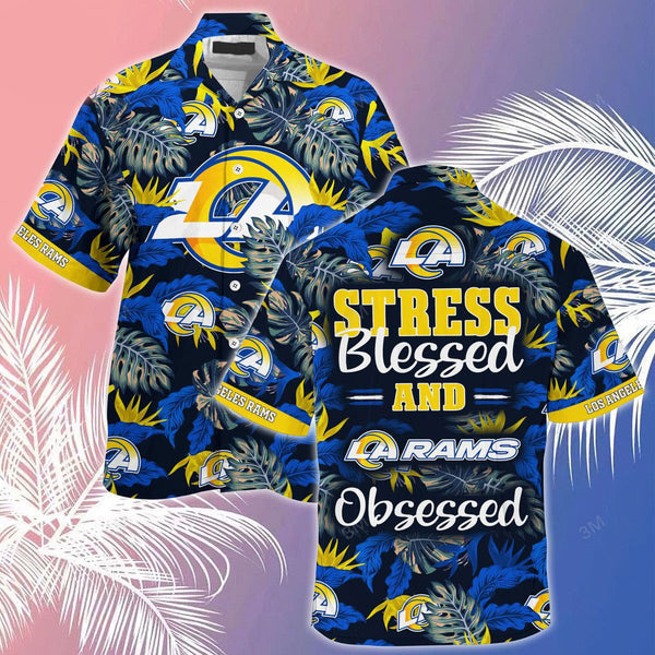 Los Angeles Rams 2 (39) Personalized Hawaiian Button down shirt