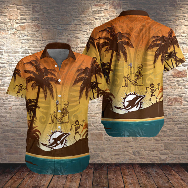 Miami Dolphins 2 (7) Personalized Hawaiian Button down shirt