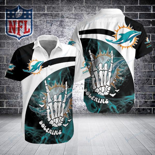 Miami Dolphins 2 (23) Personalized Hawaiian Button down shirt
