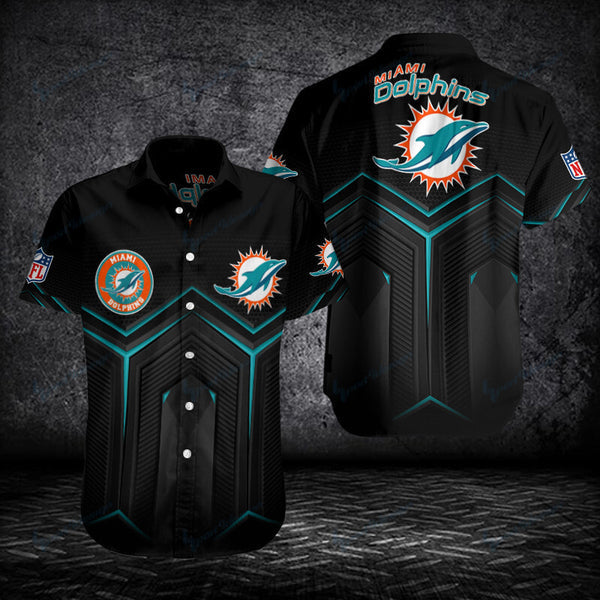 Miami Dolphins 2 (25) Personalized Hawaiian Button down shirt