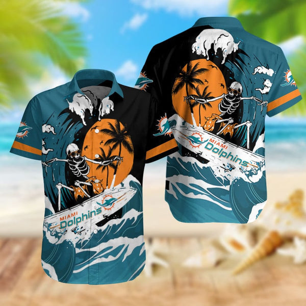 Miami Dolphins 2 (19) Personalized Hawaiian Button down shirt