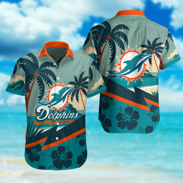 Miami Dolphins 2 (22) Personalized Hawaiian Button down shirt