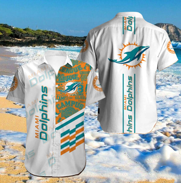 Miami Dolphins 2 (21) Personalized Hawaiian Button down shirt