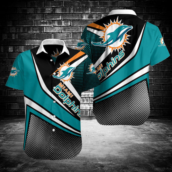 Miami Dolphins 2 (18) Personalized Hawaiian Button down shirt