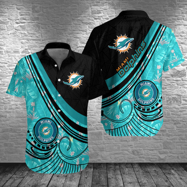 Miami Dolphins 2 (32) Personalized Hawaiian Button down shirt