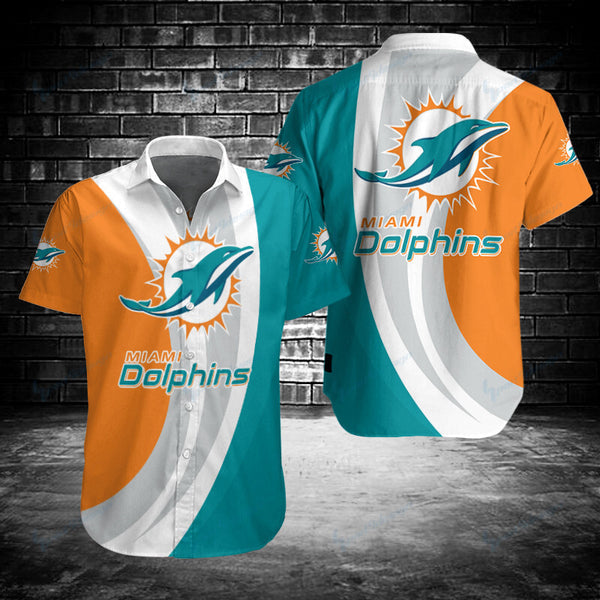 Miami Dolphins 2 (40) Personalized Hawaiian Button down shirt