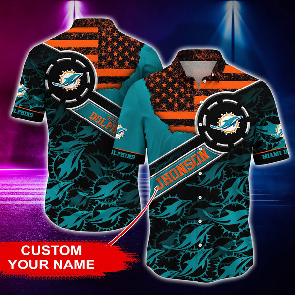 Miami Dolphins 2 (31) Personalized Hawaiian Button down shirt