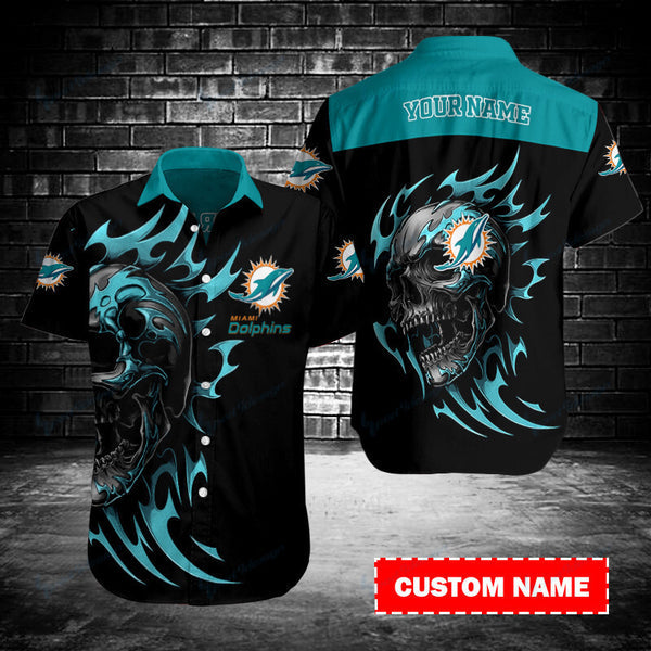 Miami Dolphins 2 (37) Personalized Hawaiian Button down shirt