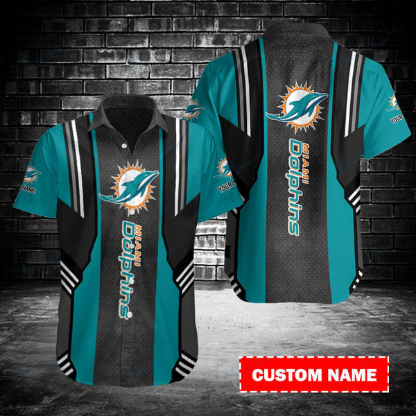 Miami Dolphins 2 (34) Personalized Hawaiian Button down shirt