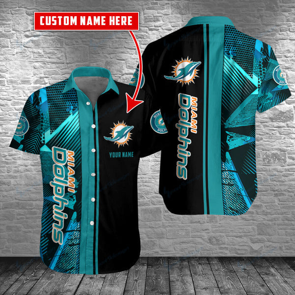 Miami Dolphins 2 (33) Personalized Hawaiian Button down shirt