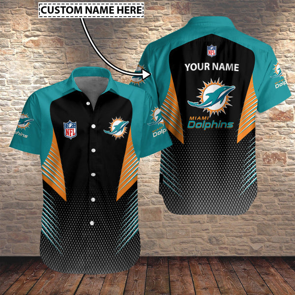 Miami Dolphins 2 (48) Personalized Hawaiian Button down shirt