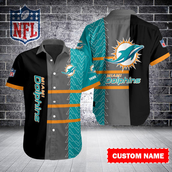 Miami Dolphins 2 (49) Personalized Hawaiian Button down shirt