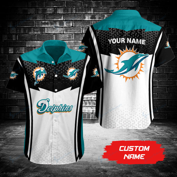 Miami Dolphins 2 (47) Personalized Hawaiian Button down shirt