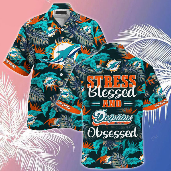 Miami Dolphins 2 (45) Personalized Hawaiian Button down shirt
