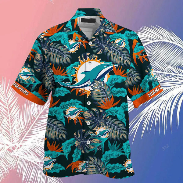 Miami Dolphins 2 (45) Personalized Hawaiian Button down shirt