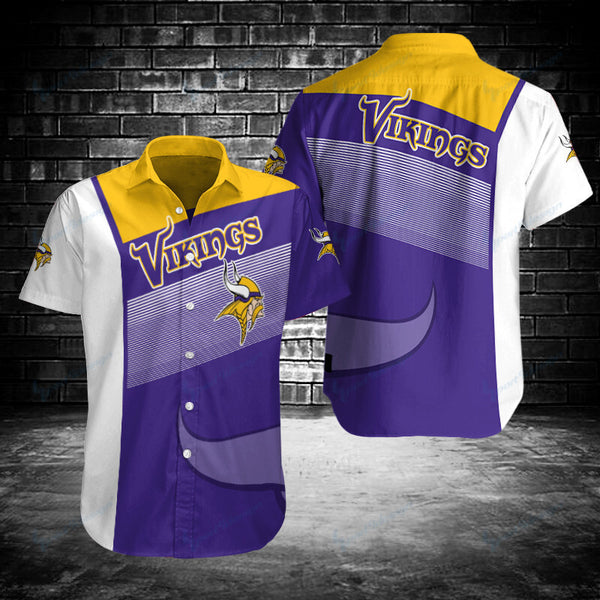 Minnesota Vikings 2 (9) Personalized Hawaiian Button down shirt