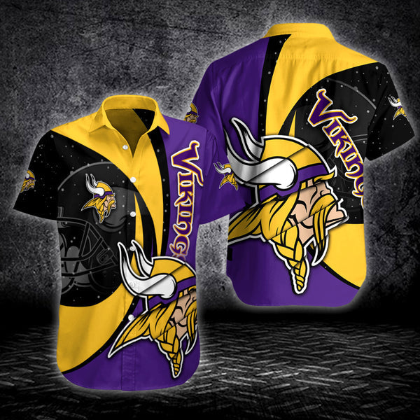 Minnesota Vikings 2 (13) Personalized Hawaiian Button down shirt