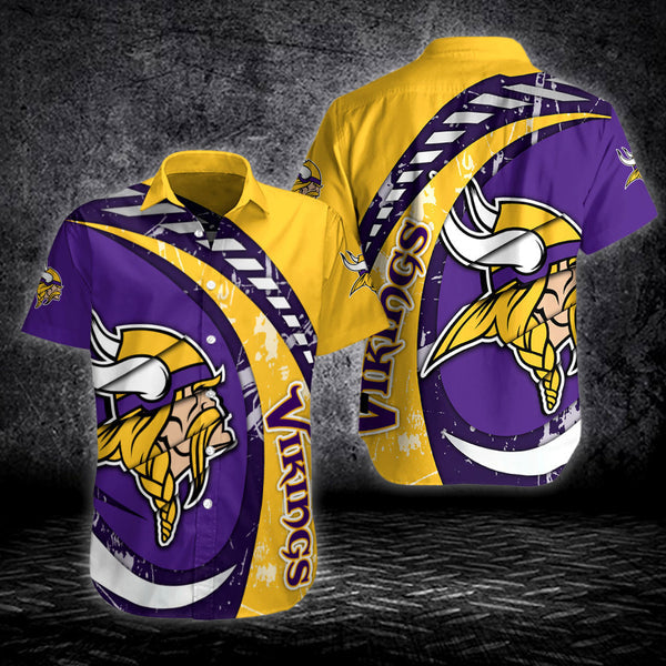 Minnesota Vikings 2 (14) Personalized Hawaiian Button down shirt