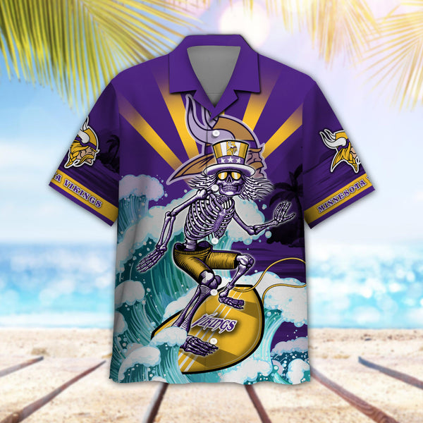 Minnesota Vikings 2 (34) Personalized Hawaiian Button down shirt
