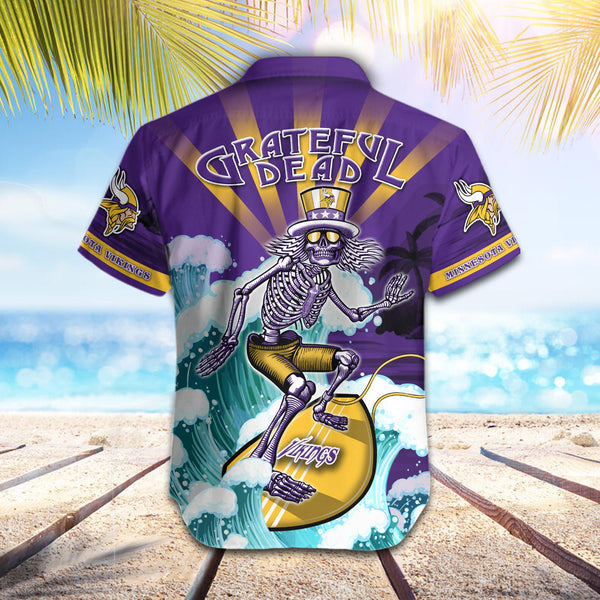 Minnesota Vikings 2 (34) Personalized Hawaiian Button down shirt
