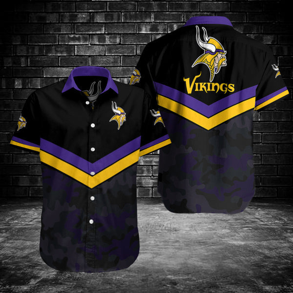 Minnesota Vikings 2 (36) Personalized Hawaiian Button down shirt