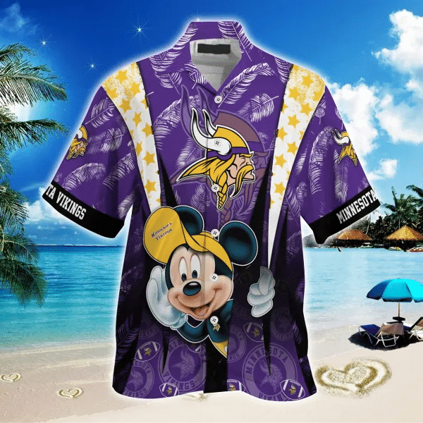 Minnesota Vikings 2 (25) Personalized Hawaiian Button down shirt