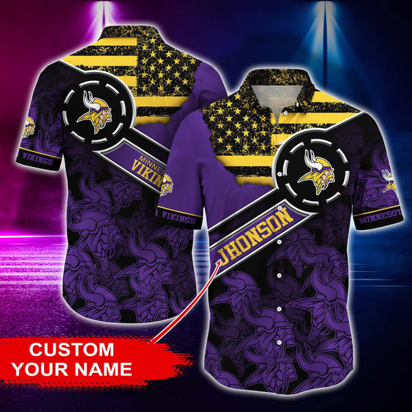 Minnesota Vikings 2 (26) Personalized Hawaiian Button down shirt