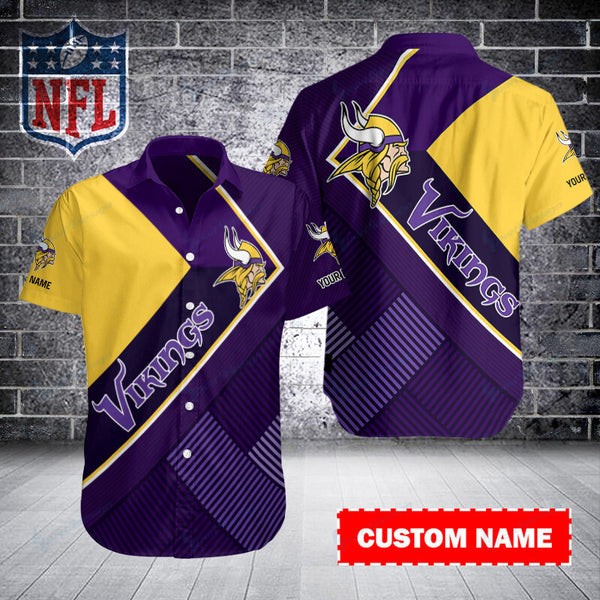 Minnesota Vikings 2 (30) Personalized Hawaiian Button down shirt