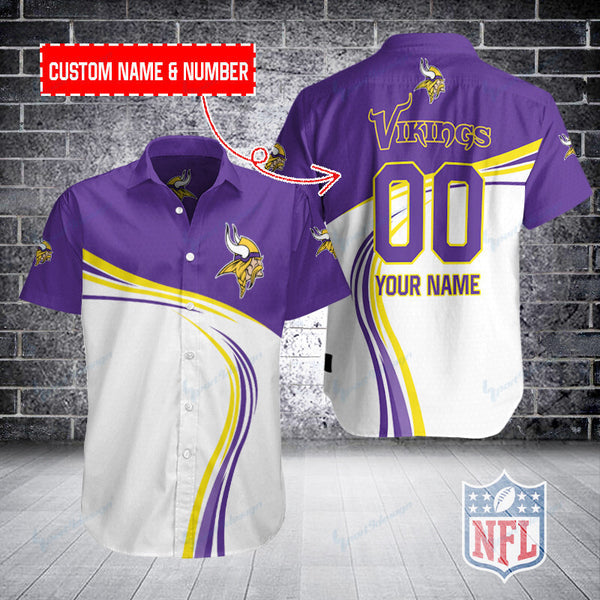 Minnesota Vikings 2 (27) Personalized Hawaiian Button down shirt