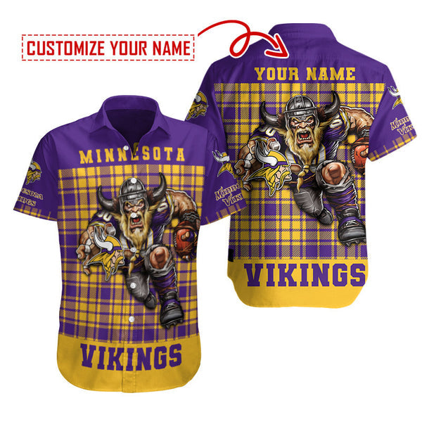 Minnesota Vikings 2 (46) Personalized Hawaiian Button down shirt