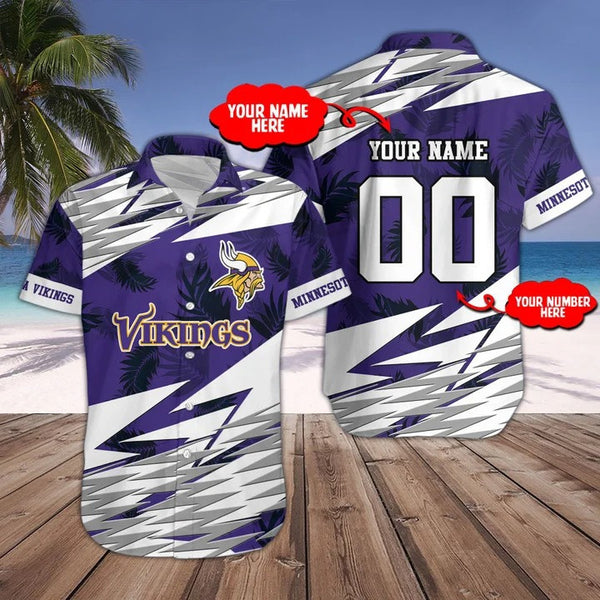 Minnesota Vikings 2 (43) Personalized Hawaiian Button down shirt
