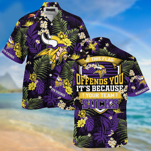 Minnesota Vikings 2 (39) Personalized Hawaiian Button down shirt