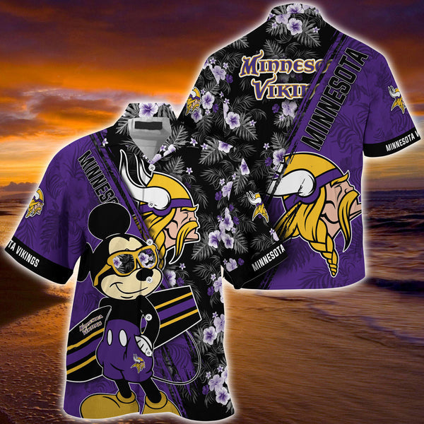Minnesota Vikings 2 (37) Personalized Hawaiian Button down shirt