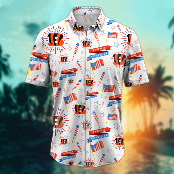 Cincinnati Bengals 2 (109) Personalized Hawaiian Button down shirt