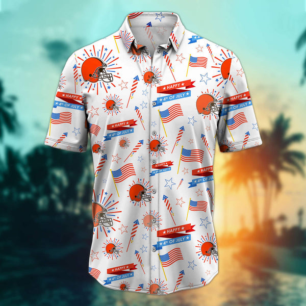 Cleveland Browns 2 (30) Personalized Hawaiian Button down shirt